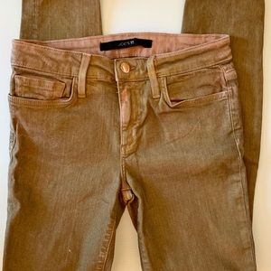 Joes “ The Skinny” Stretch Deep Antiqued Mustard Gold Jeans Size 28